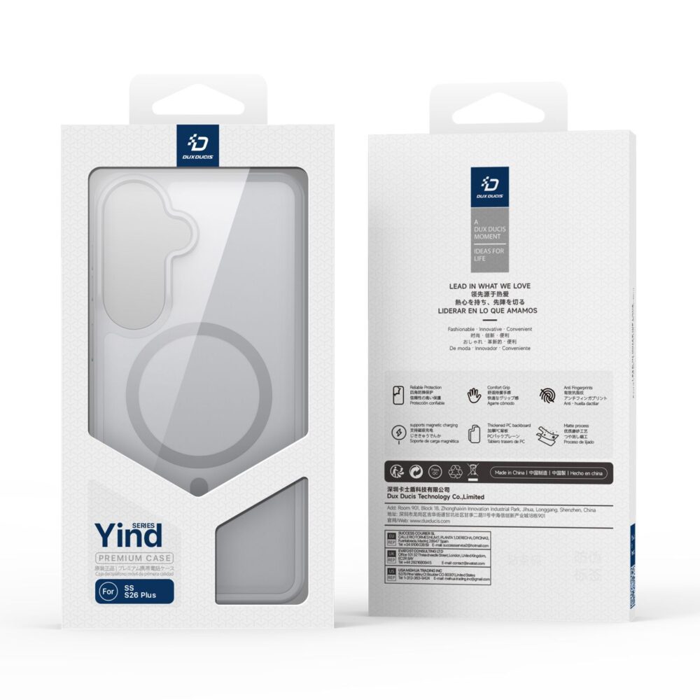 DUX DUCIS case YIND comptible with MagSafe for SAMSUNG S26 Plus grey