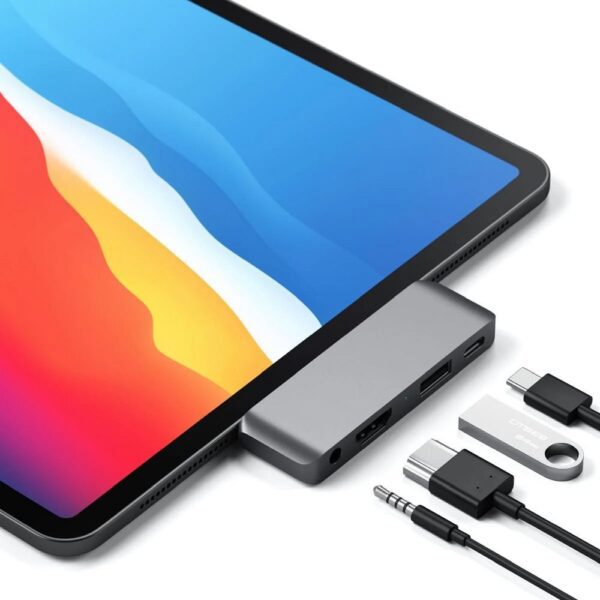 Adapter HUB 4in1 USB C Satechi Mobile Pro Hub ST-TCMPHM space gray