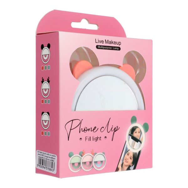 LED light ring for selfie on mobile phone RK12 orange bear