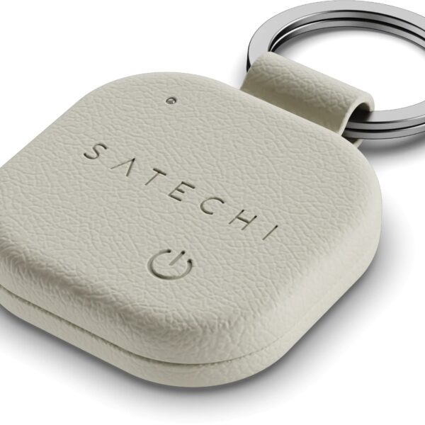 Locator compatible with Apple Find My Satechi Keychain shape Vegan Leather ST-LKCFW sand