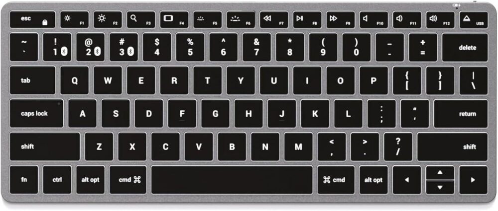 Wireless keyboard QWERTY Satechi Slim X1 ST-BTSX1M space gray