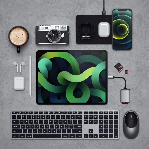 Wireless keyboard QWERTY Satechi Slim X3 ST-BTSX3M space gray