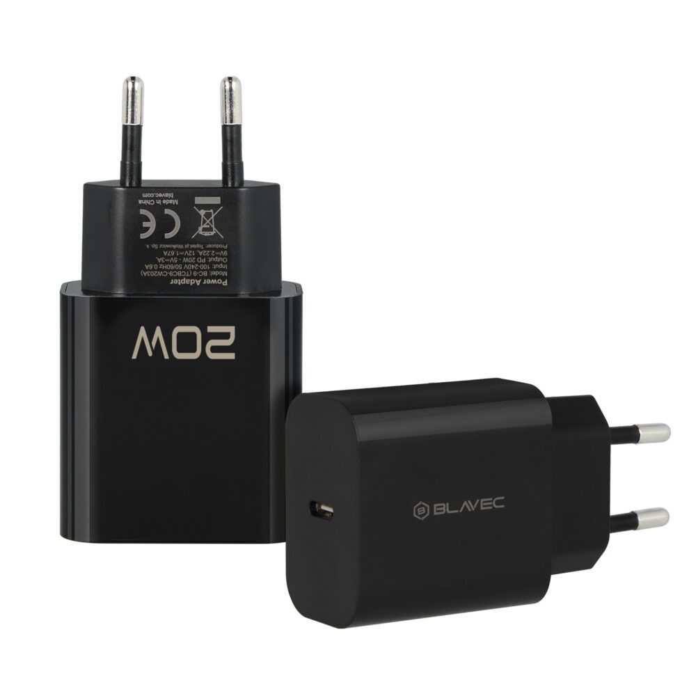 Blavec Wall charger BC-9 - Type C - PD 20W 3A (TCBC9-CB203A) black