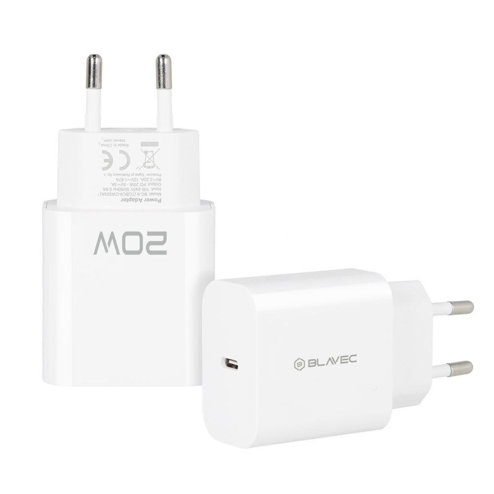 Blavec Wall charger BC-9 - Type C - PD 20W 3A (TCBC9-CW203A) white