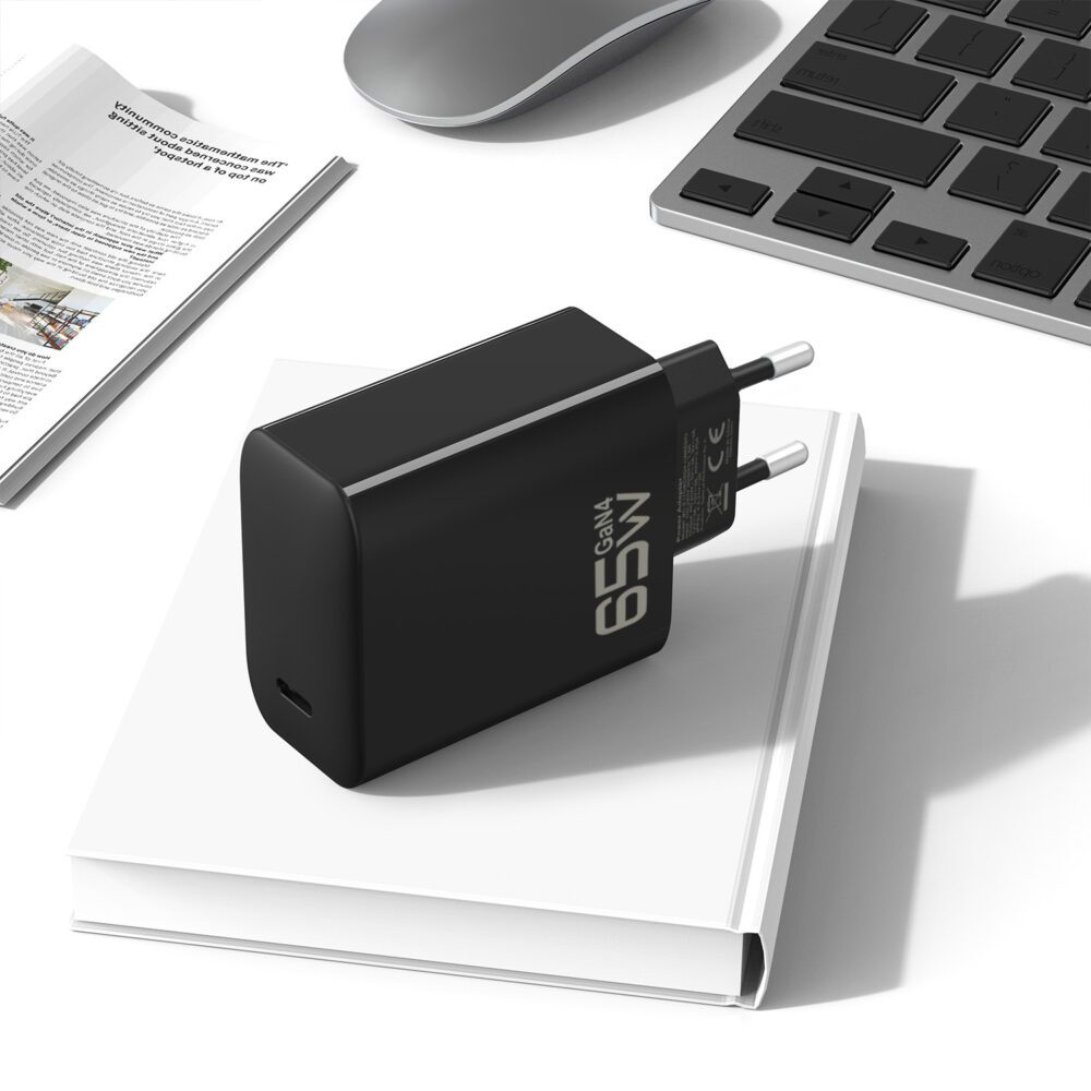 Blavec Wall charger BC-8 GaN4 - Type C - PD QC 65W 3A (TCBC8G4-CB653A) black