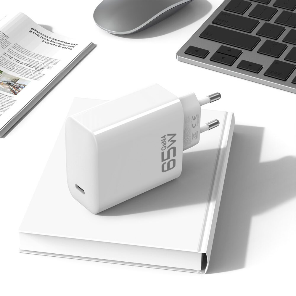 Blavec Wall charger BC-8 GaN4 - Type C - PD QC 65W 3A (TCBC8G4-CW653A) white