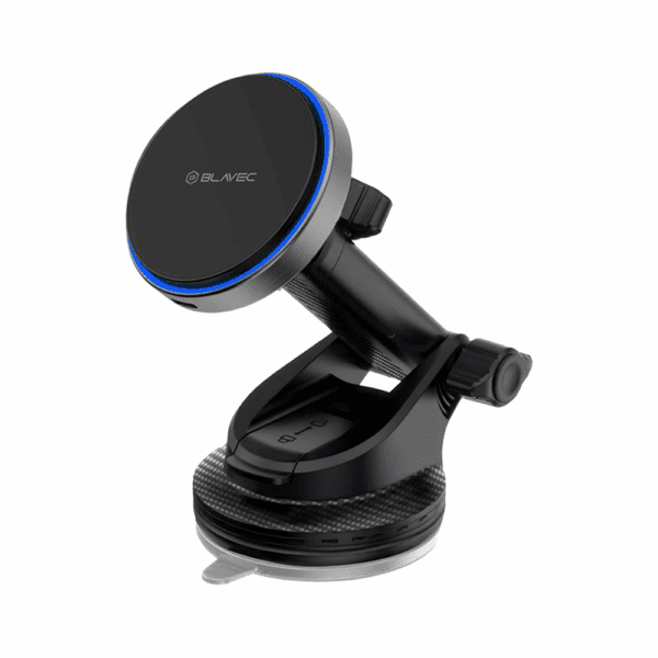Blavec Car holder BHC-01A magnetic with wirless charging to windshield and dashboard (BHC01A-MWIB) black