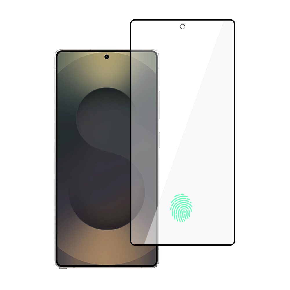 foto_add-335810 Tempered glass Tel Protect 10X Privacy Titanium for Samsung Galaxy S25 Ultra (with fingerprint unlock) (envelope)