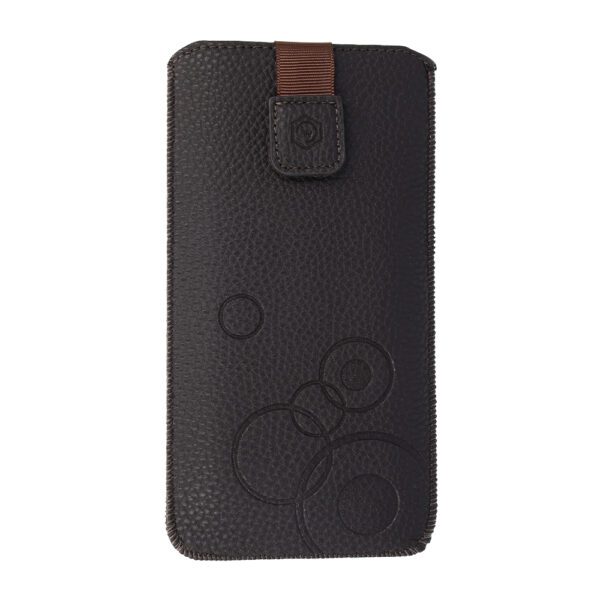 foto_add-336089 WONDER Deko Pouch Case (Size XL) for Iphone 15/15 Pro/Iphone 16/16 Pro/Samsung S24/S24 Plus/S25/S25 Plus/A53/A55 5G chocolate