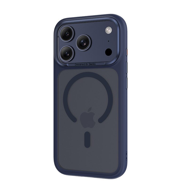 Benks Magnetic Mist Case Metal Frame (A069) for Iphone 17 Pro blue (Camera Control Button)
