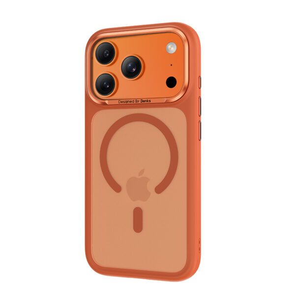 foto_add-336518 Benks Magnetic Mist Case Metal Frame (A070) for Iphone 17 Pro Max orange (Camera Control Button)