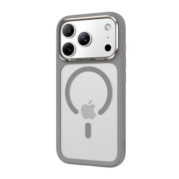 foto_add-336519 Benks Magnetic Mist Case Metal Frame (A070) for Iphone 17 Pro Max grey (Camera Control Button)