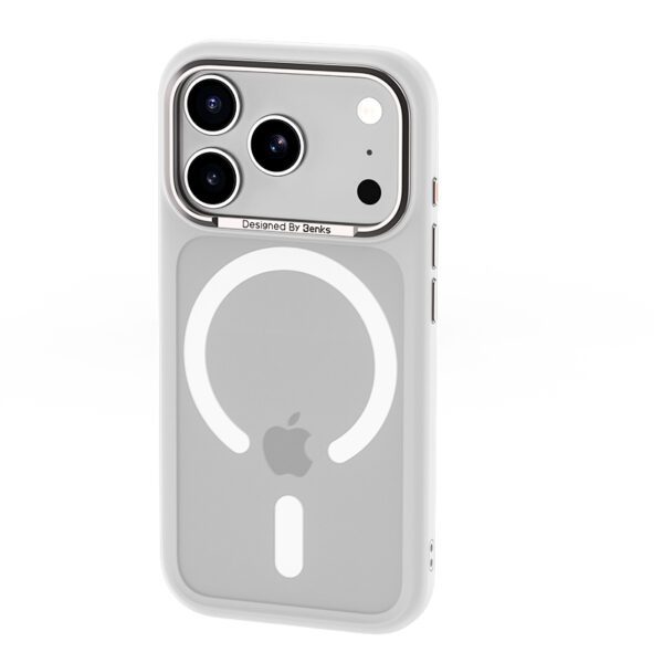 foto_add-336520 Benks Magnetic Mist Case Metal Frame (K069) for Iphone 17 Pro white (Camera Control Button)