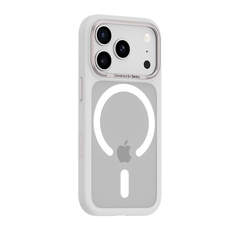 foto_add-336521 Benks Magnetic Mist Case Metal Frame (K069) for Iphone 17 Pro white (Camera Control Button)