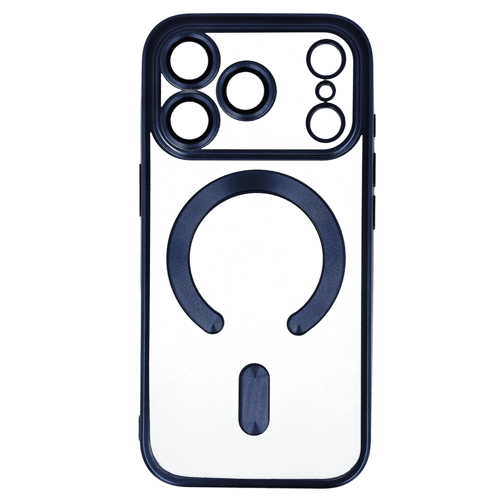 Metallic Magsafe Case for Iphone 17 Pro Max Blue