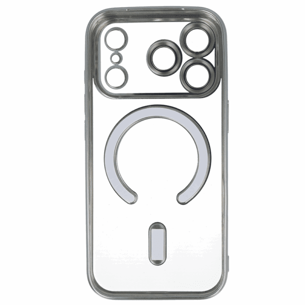 Metallic Magsafe Case for Iphone 17 Pro Silver