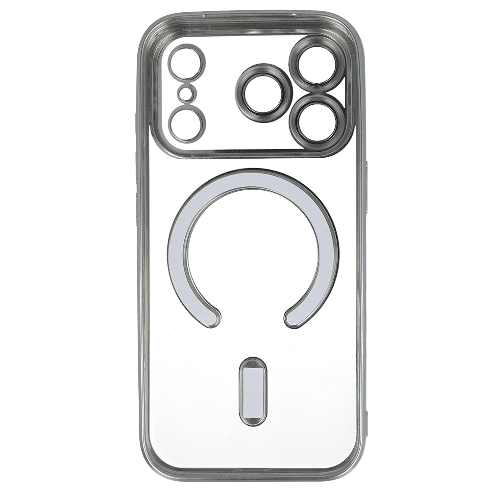Metallic Magsafe Case for Iphone 17 Pro Silver