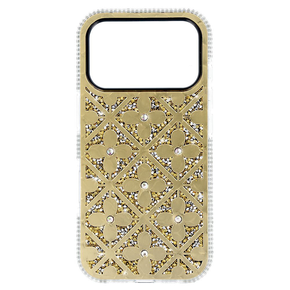 Flower Case for Iphone 17 Pro Max gold