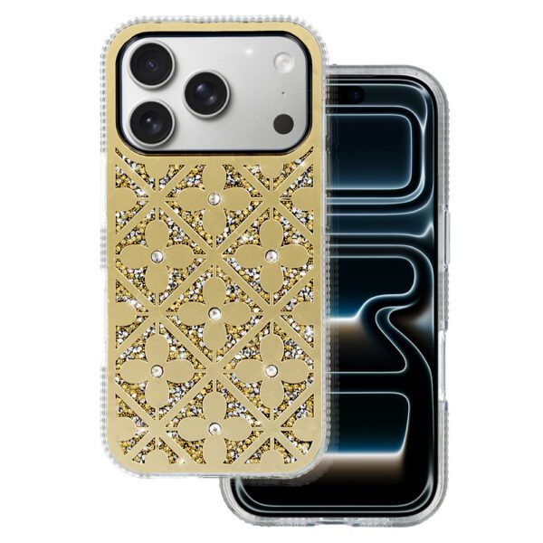 Flower Case for Samsung Galaxy S24/S25 gold
