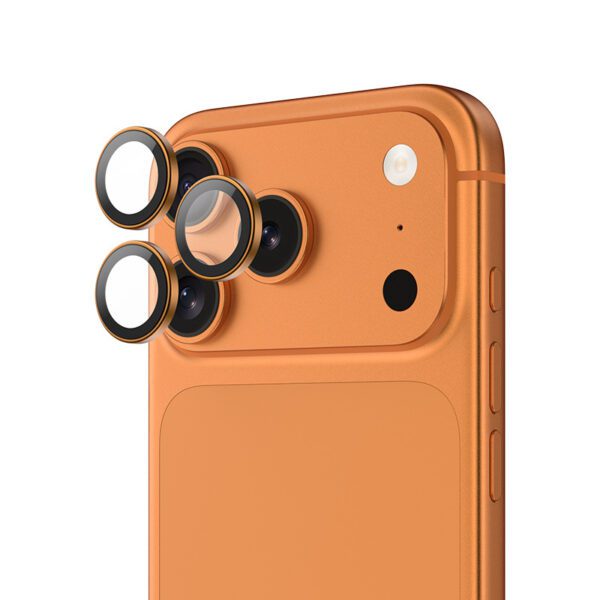 Benks Tempered glass DR Sapphire Lens Protector on camera for Iphone 17 Pro/17 Pro Max (lens 3 pieces) orange