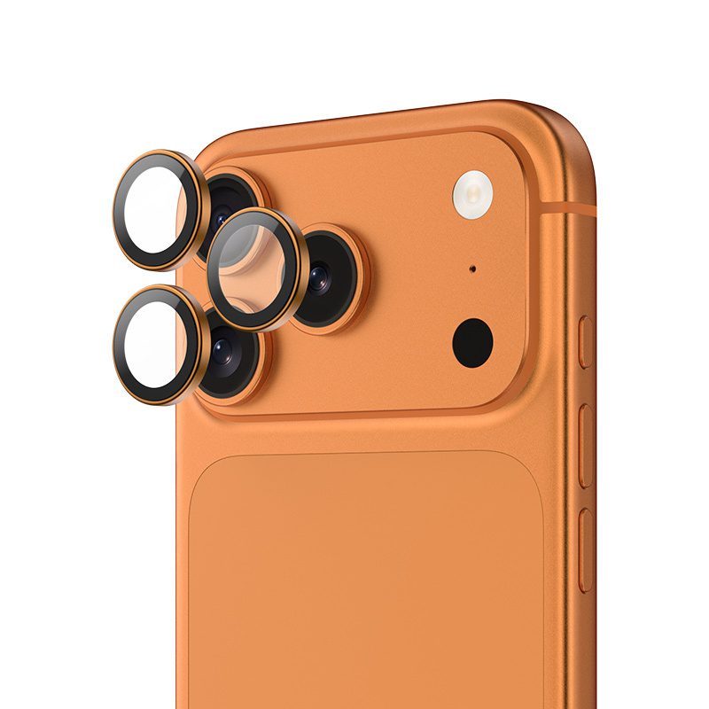 Benks Tempered glass DR Sapphire Lens Protector on camera for Iphone 17 Pro/17 Pro Max (lens 3 pieces) orange