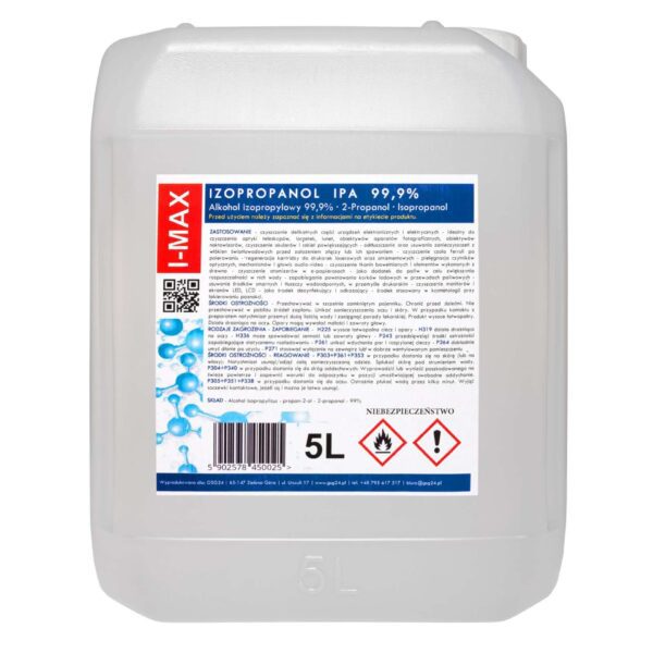Isopropyl alcohol Isopropanol IPA I-MAX 99.9% 5Leng