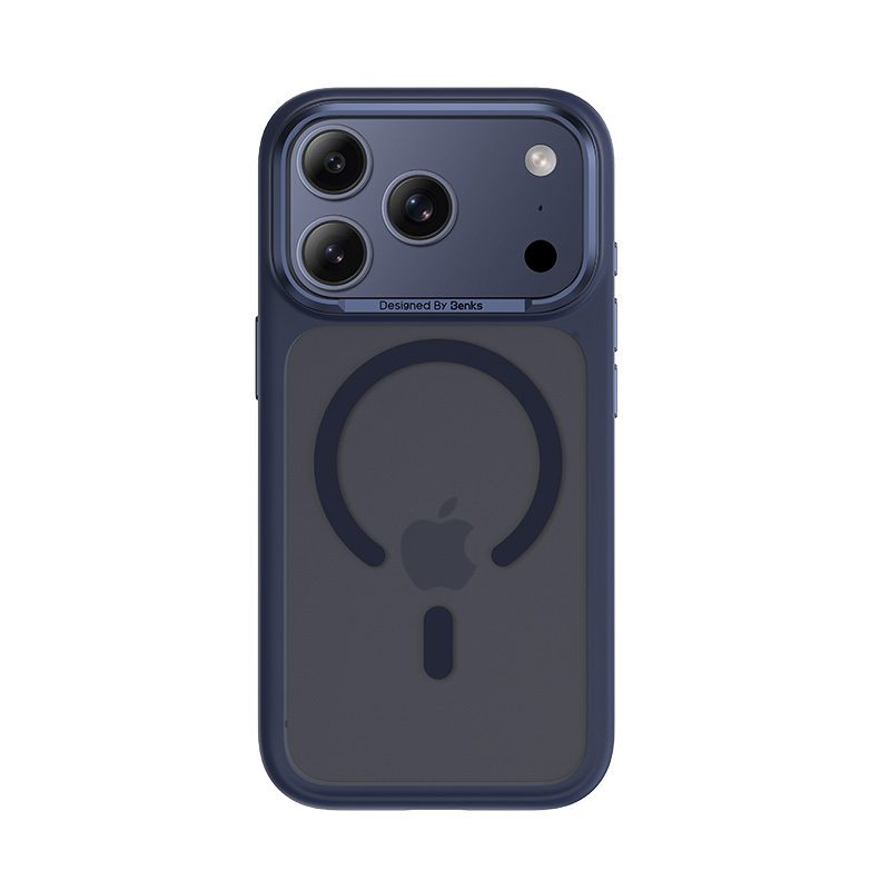 Benks Magnetic Mist Case Metal Frame (A069) for Iphone 17 Pro blue (Camera Control Button)