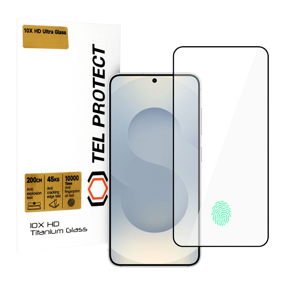 Tempered glass Tel Protect 10X HD Titanium for Samsung Galaxy S25 Plus/S24 Plus (with fingerprint unlock) (envelope)