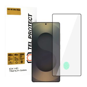 Tempered glass Tel Protect 10X HD Titanium for Samsung Galaxy S25 Ultra (with fingerprint unlock) (envelope)