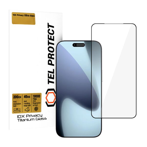 product-105309 Tempered glass Tel Protect 10X Privacy Titanium for Iphone 17 Pro (envelope)