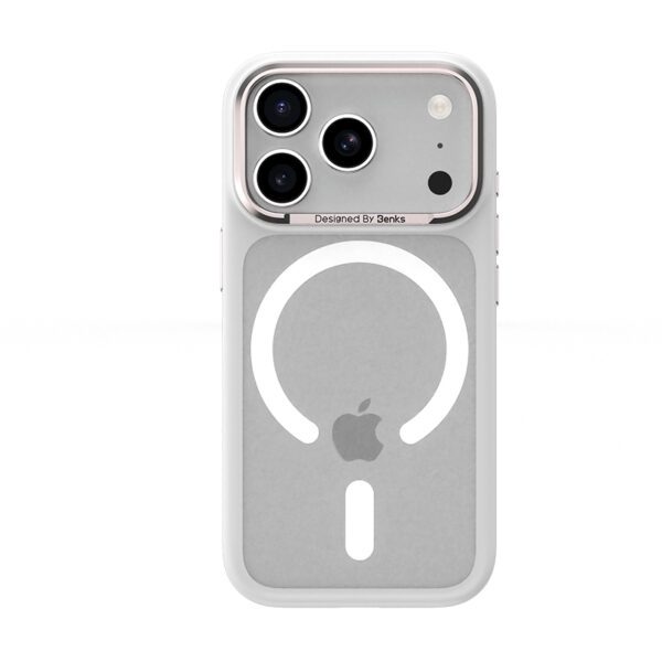 product-105562 Benks Magnetic Mist Case Metal Frame (K069) for Iphone 17 Pro white (Camera Control Button)