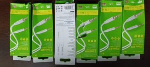 Borofone Cable AUX BL16 - jack 3,5mm to jack 3,5mm - 1 metr white (damaged packaging)