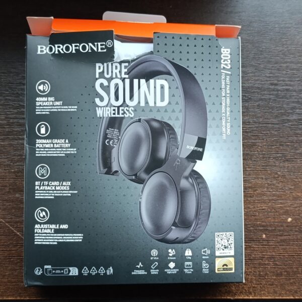 Borofone Headphones BO32 Show bluetooth black (damaged packaging)