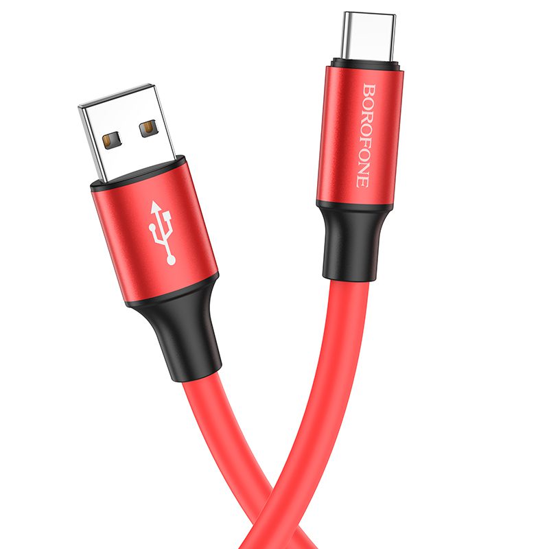 product-83395 Borofone Cable BX82 Bountiful - USB to Type C - 3A 1 metre red