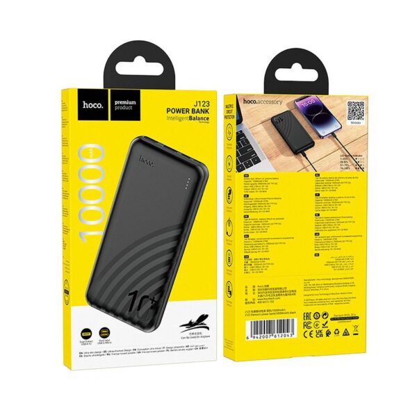 HOCO powerbank 10000 mAh 2A J123 black