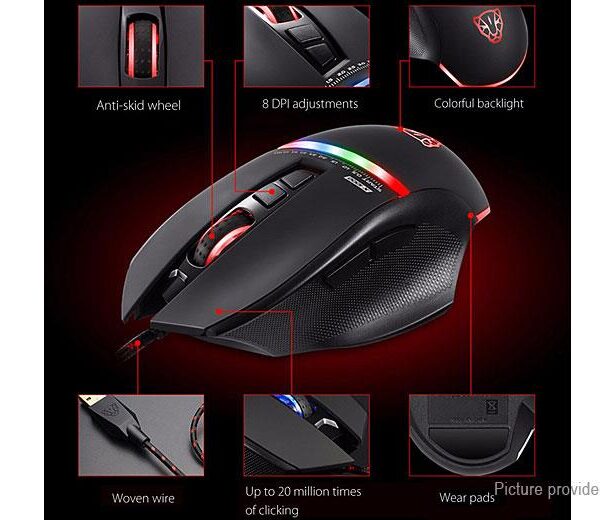 10686 MOTOSPEED V10 GAMING ΠΟΝΤΙΚΙ ΜΕ RGB ΛΩΡΙΔΑ