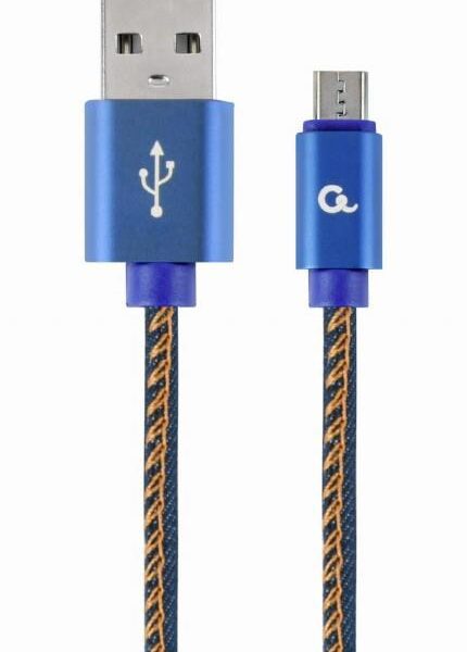 ΚΑΛΩΔΙΟ ΕΠΕΝΔΥΣΗ JEANS USB MICRO-USB 1M