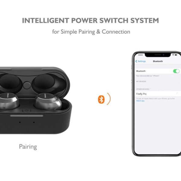 JABEES FIREFLY PRO TRUE WIRELESS EARBUDS, METALLIC
