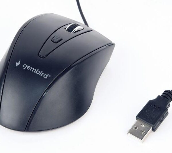 GEMBIRD ΕΝΣΥΡΜΑΤΟ ΠΟΝΤΙΚΙ, MUS-4B-02, ΜΑΥΡΟ
