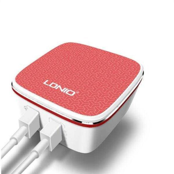 LDNIO A2405Q ΦΟΡΤΙΣΤΗΣ QC3.0 2 PORTS + 1M LIGHTNING CABLE, 18W