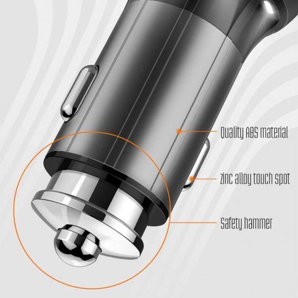 11374 LDNIO C503Q ΦΟΡΤΙΣΤΗΣ ΑΥΤΟΚΙΝΗΤΟΥ QC3.0, 2 PORTS + 1M LIGHTNING CABLE