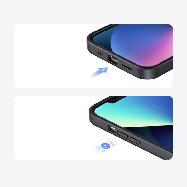 Ugreen LP626 Silky Silicone Protective Case Rubber Flexible Silicone Phone Case for iPhone 14 Plus Black (90920)eng