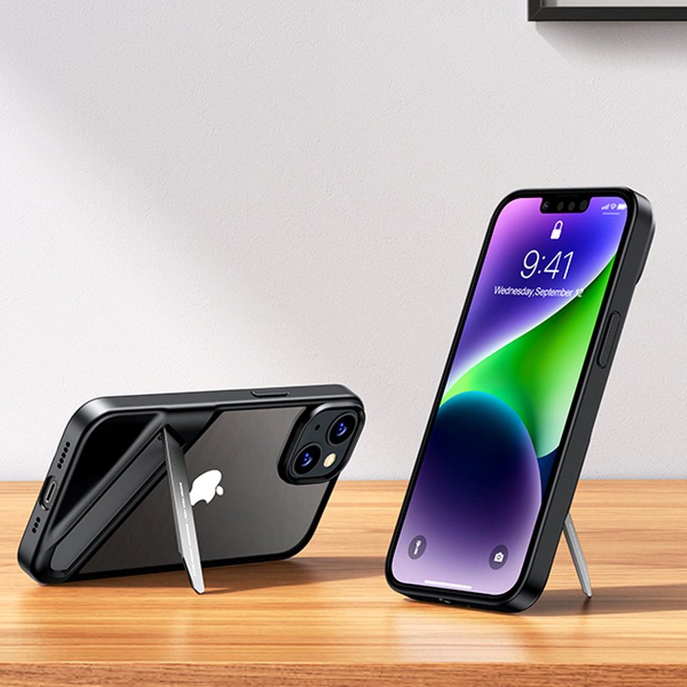 Ugreen LP633 Kickstand Protective Case Hard Cover with Gel Frame and Built-in Stand for iPhone 14 (90924)eng