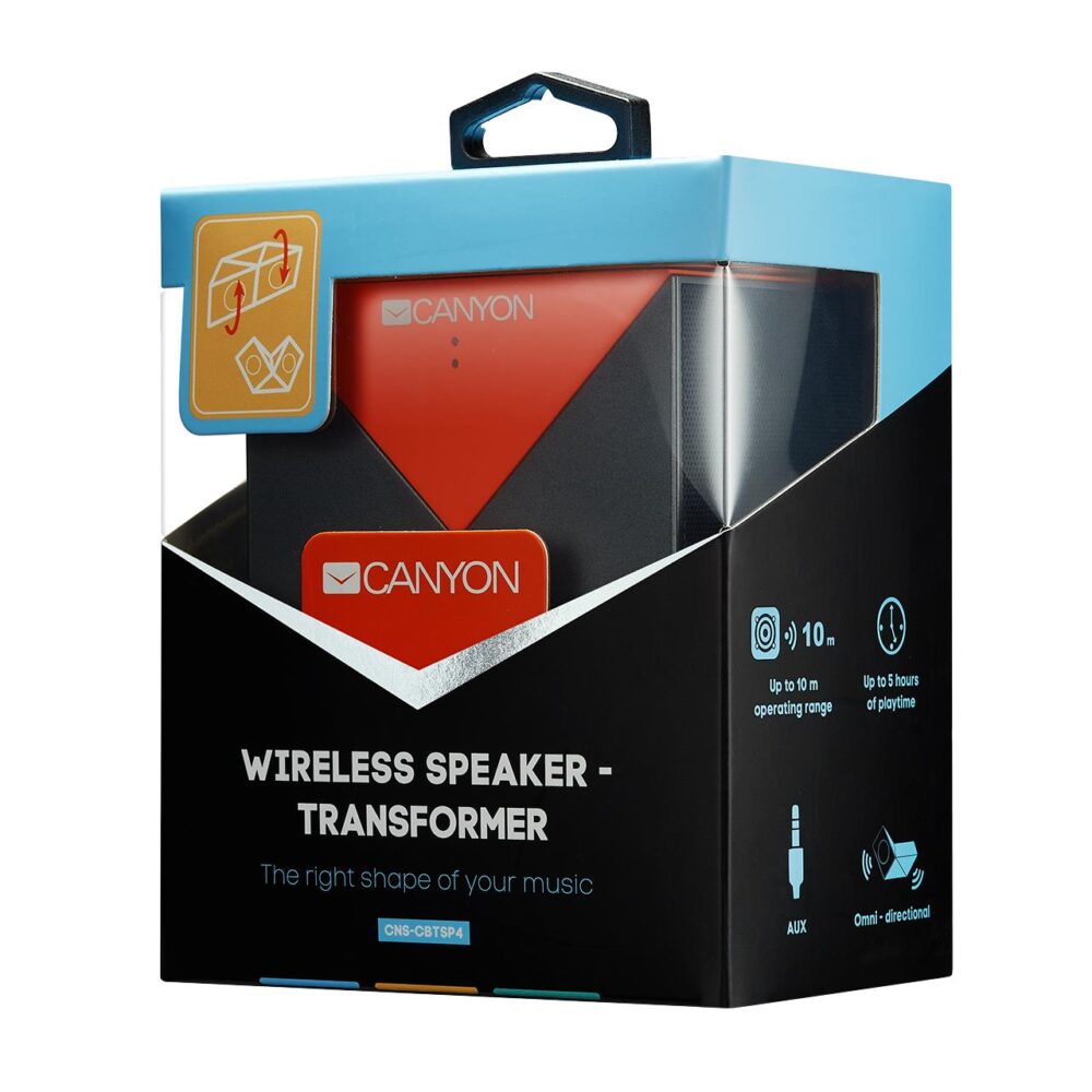 CANYON CBTSP4BO BLUETOOTH HXEIO ΓΚΡΙ ΠΟΡΤΟΚΑΛΙ