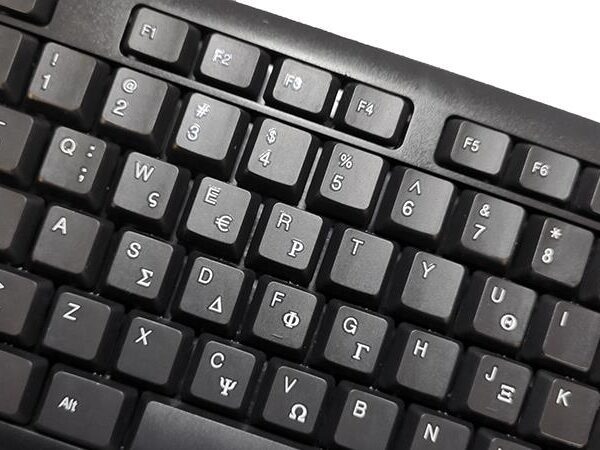 13098 APPROX ΠΛΗΚΤΡΟΛΟΓΙΟ USB MK210 BLACK GREEK