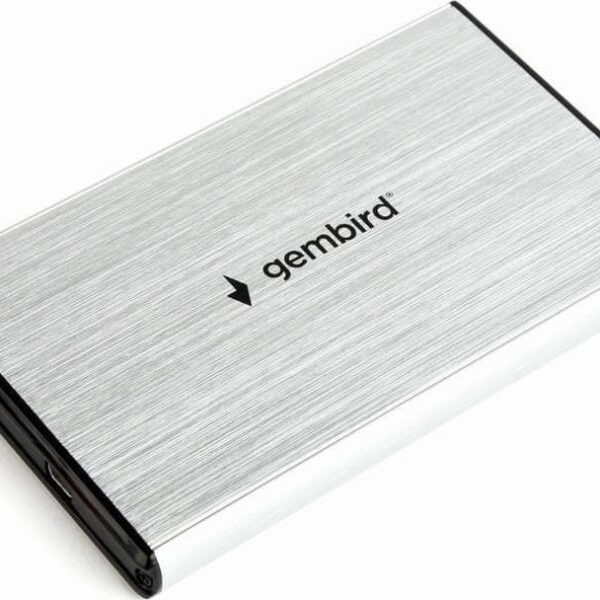 14352 GEMBIRD ΘΗΚΗ ΓΙΑ HDD 2.5" USB 3.0 SILVER ALUMINIUM