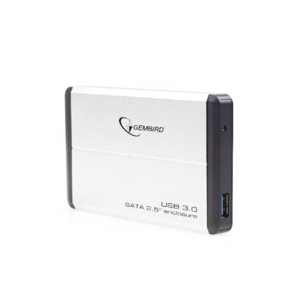 14354 GEMBIRD ΘΗΚΗ ΓΙΑ HDD 2.5" USB 3.0 SILVER ALUMINIUM