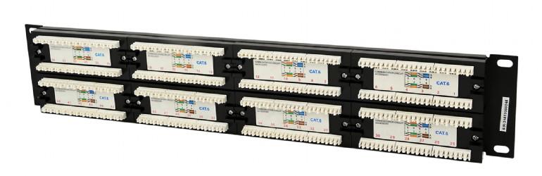 GEMBIRD PATCH PANEL CAT6, 48 ΘΕΣΕΩΝ