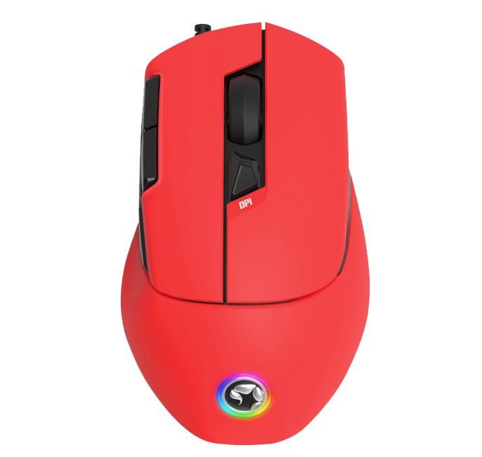 14905 MARVO M428 ΕΝΣΥΡΜΑΤΟ GAMING ΠΟΝΤΙΚΙ, 4800DPI 7 ΠΡΟΓΡ. ΠΛΗΚΤΡΑ, ΚΟΚΚΙΝΟ