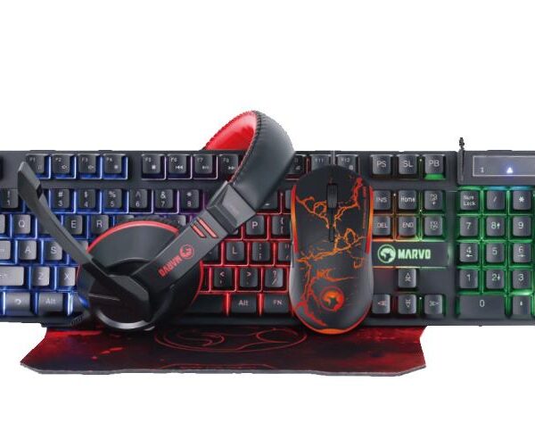 15028 MARVO CM409 GAMING SET, ΠΛΗΚΤΡΟΛΟΓΙΟ + ΠΟΝΤΙΚΙ + MOUSEPAD + ΑΚΟΥΣΤΙΚΑ